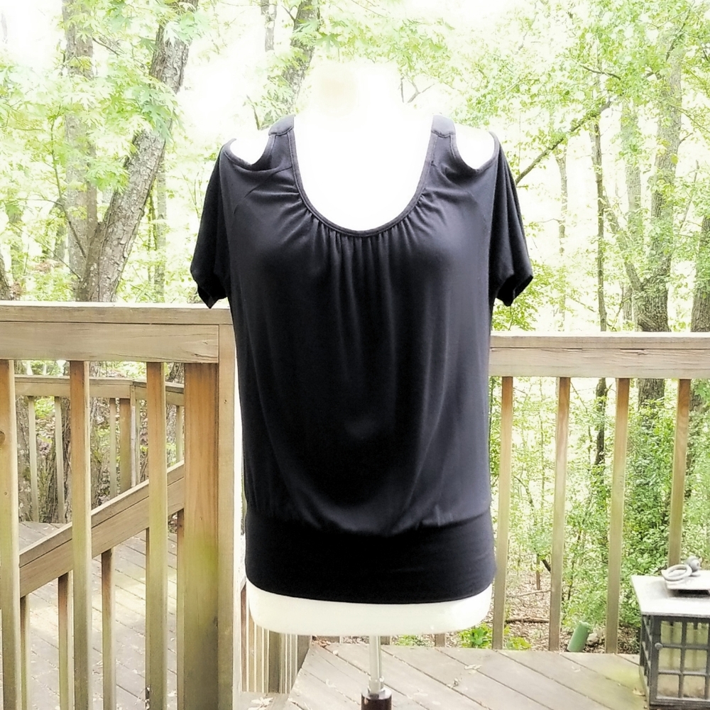 Boston Proper Black Blouse Size Medium